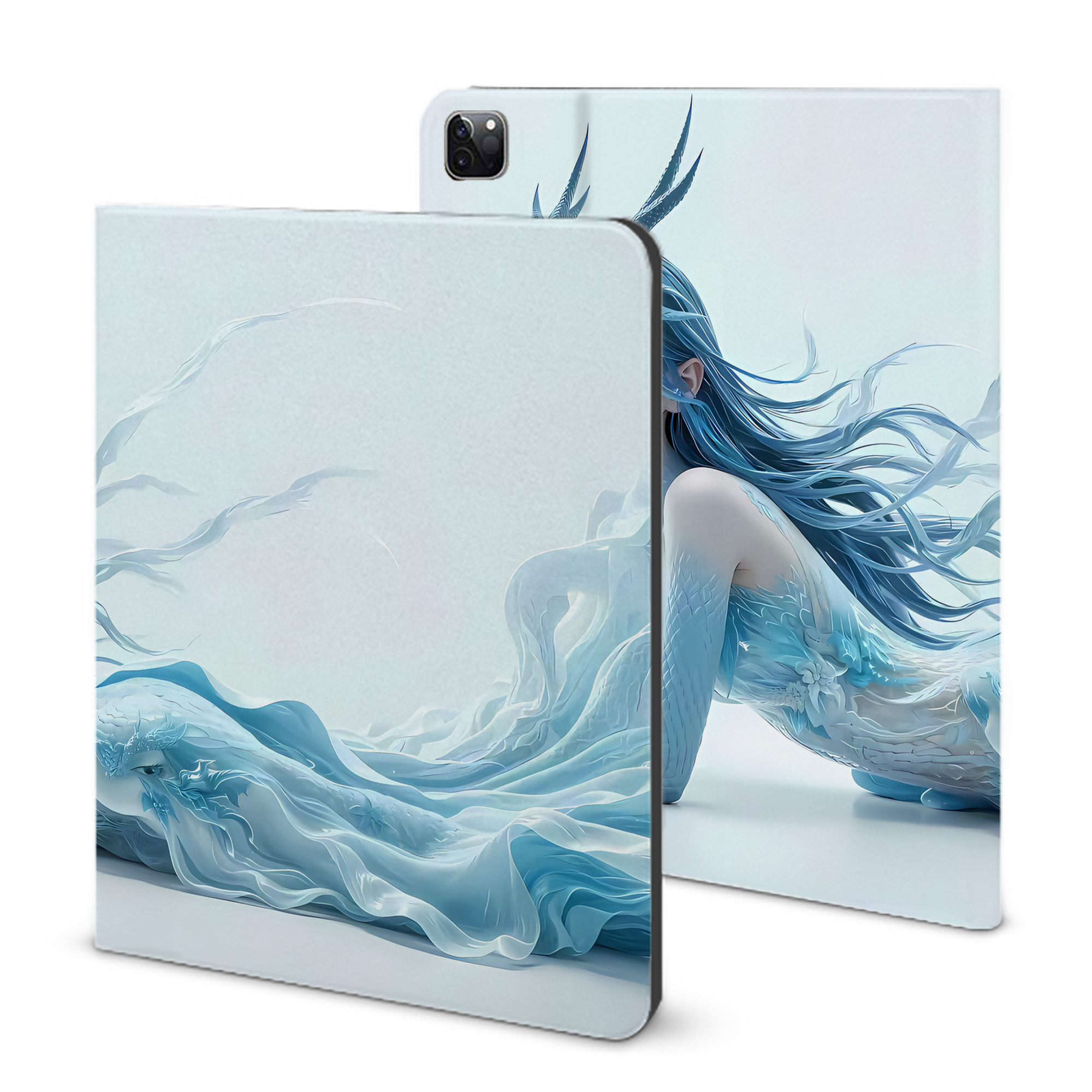 （画像用） Ne Zha 2 ナタ 魔童の大暴れ IPad ケース ブック型 PUレザー TPU 耐衝撃 軽量 薄型 ペン収納なし 全面保護 IPad 各モデル対応